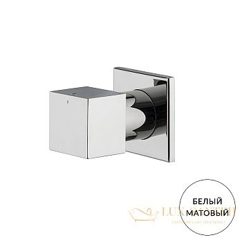 переключатель потоков fima carlo frattini fit, f3963/2bs, на 2 источника внешняя и внутренняя части, белый матовый