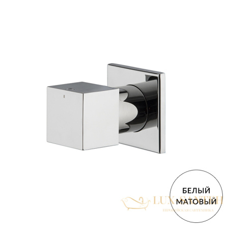 переключатель потоков fima carlo frattini fit, f3963/2bs, на 2 источника внешняя и внутренняя части, белый матовый