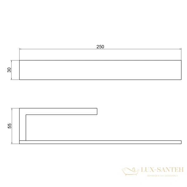 полотенцедержатель timo petruma 15250/03, черный матовый