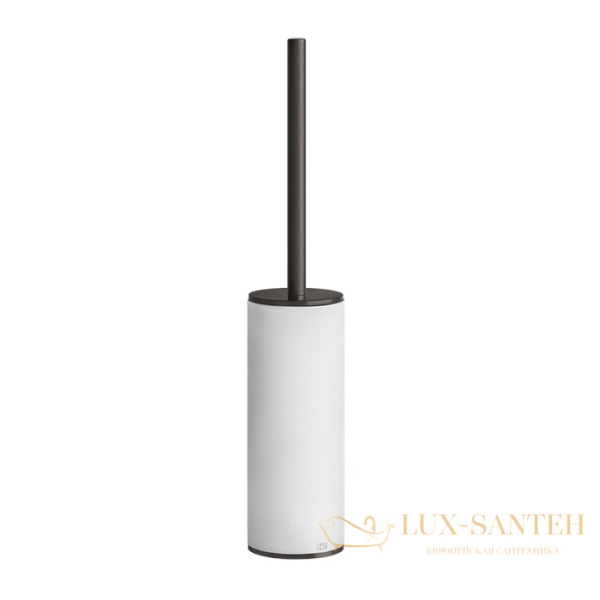 ерш gessi 316 accessories 54743.707 напольный, black metal brushed pvd/белый