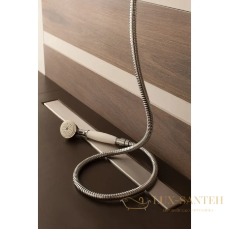 душевой канал bettoserb confluo frameless line 13701231 650 мм 2 в 1 с основой под плитку, матовый хром