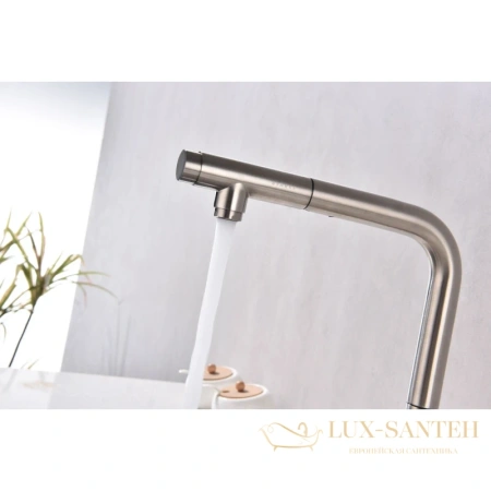 смеситель paulmark viper vi213105-ni для кухни с подключением к фильтру, никель