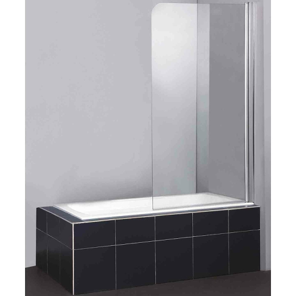 шторка на ванну belbagno sela sela-v-1-80/140-c-cr 80 см профиль хром, стекло прозрачное 