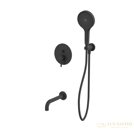 термостатическая система для ванны скрытого монтажа whitecross y, yset06topbl, черный матовый