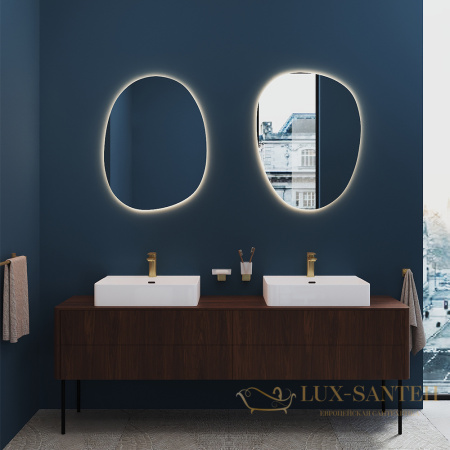 смеситель для раковины aqueduto linha m, lin0250, золото шлифованное