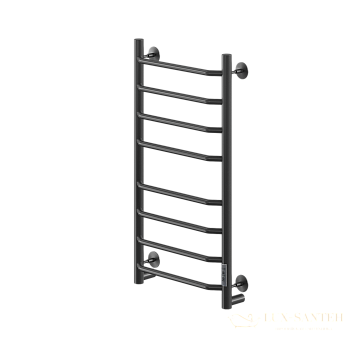 полотенцесушитель электрический кабельный ника way-3 80/40 ral9005 черный матовый u