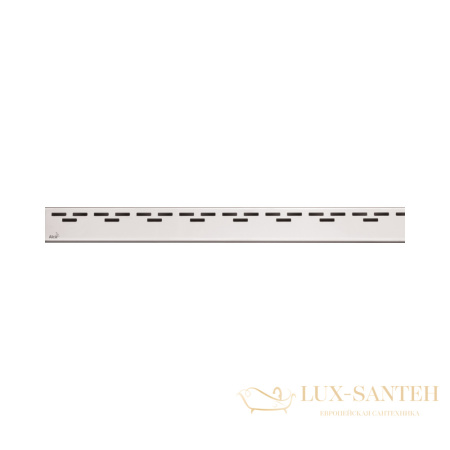 alcaplast решетка для водоотводящих желобов (apz1, apz4, apz12) дизайн hope, нерж. сталь, глянцевая hope-650l, 650 мм