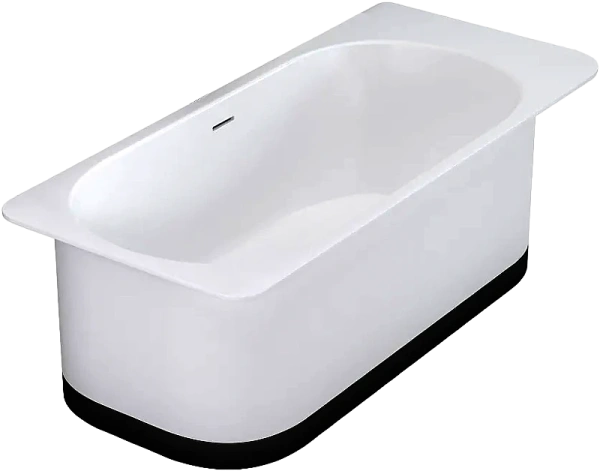 ванна salini ninfea 102721m s-stone 180x82 см, белый
