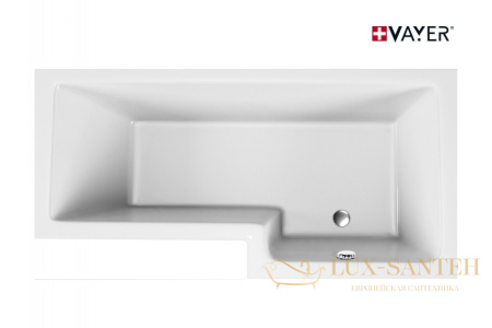 ванна акриловая vayer options 165х85/70 r