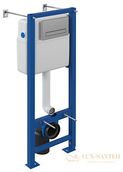 инсталляция cersanit vector 40 + blick пластик хром матовый, 64118, цвет синий