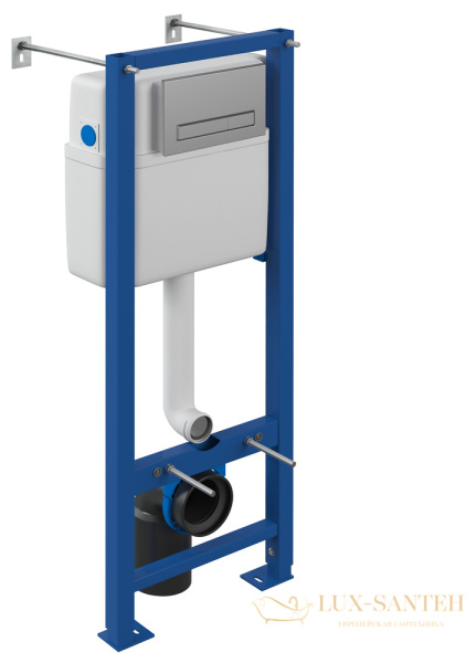 инсталляция cersanit vector 40 + blick пластик хром матовый, 64118, цвет синий