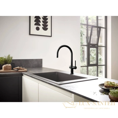 смеситель для кухни hansgrohe talis m54 72805670 матовый черный
