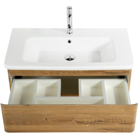 тумба под раковину belbagno albano-cer albano-cer-800-2c-so-rr 80 см подвесная, rovere rustico