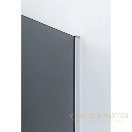 душевой уголок cezares slider-ah-2 slider-ah-2-90/100-100/110-grigio-cr 100-110x90-100 см, серый