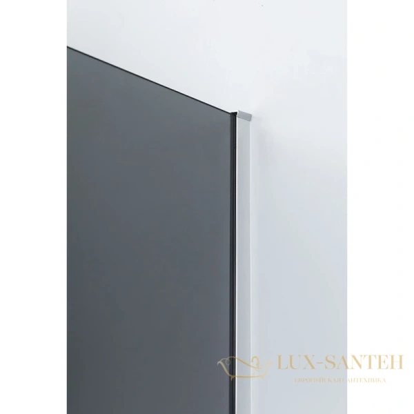 душевой уголок cezares slider-ah-2 slider-ah-2-90/100-100/110-grigio-cr 100-110x90-100 см, серый