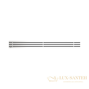 alcaplast gap решетка для водоотводящего желобов (apz6, apz16) призматическая, нержавеющая сталь-мат gap-750m, 750 мм