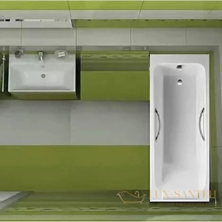 чугунная ванна jacob delafon parallel 170x70 e2947-s-00 (без противоскользящего покрытия)