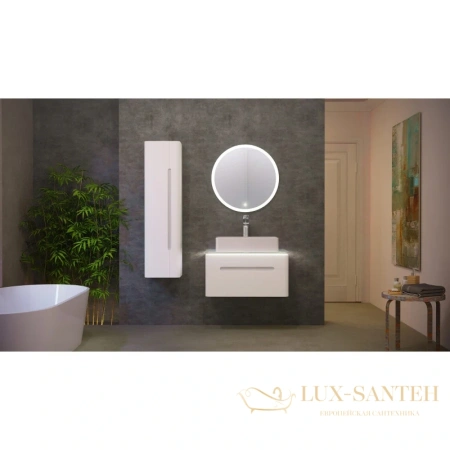 тумба jorno shine shi.01.75/p/w 75 см, белый 