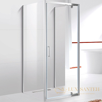 душевой уголок cezares molveno molveno-ba2-100/80-c-cr-iv 100x80 профиль хром, стекло прозрачное