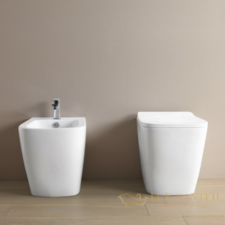 биде artceram a16 asb002 01 00 напольное, белый