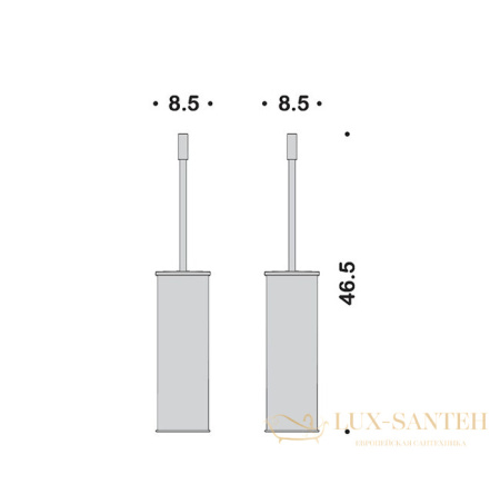 ерш colombo design plus w4961.gl напольный, графит полированный