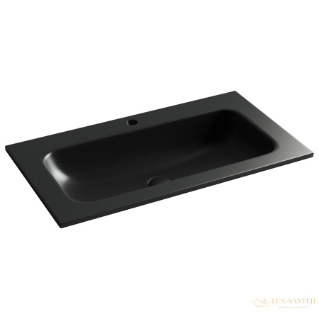 раковина встраиваемая сверху ceramica nova grace cn7012mb, с отверстием под смеситель, 810*457*137мм, черный матовый