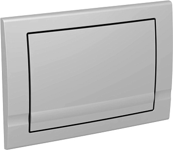 панель schwab riva mini 5150035 с одной клавишами смыва, глянцевый хром-матовый хром