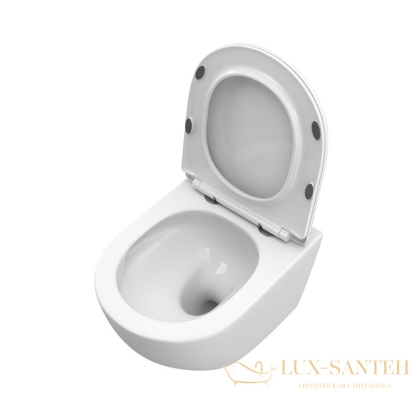 унитаз подвесной belbagno uno bb5177ch-tor/sc безободковый, смыв торнадо, с сиденьем микролифт, белый глянцевый