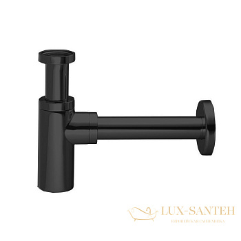 сифон для раковины fima carlo frattini sottolavabo f406ns, черный матовый