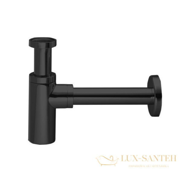 сифон для раковины fima carlo frattini sottolavabo f406ns, черный матовый