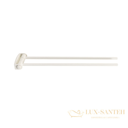 полотенцедержатель двойной stil haus hashi hs16(24) поворотный, белый матовый