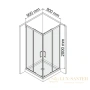 душевой уголок wasserkraft main 41s03 90х90 см 
