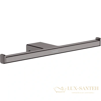 держатель туалетной бумаги hansgrohe addstoris 41748340, шлифованный чёрный хром