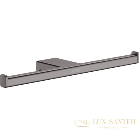держатель туалетной бумаги hansgrohe addstoris 41748340, шлифованный чёрный хром