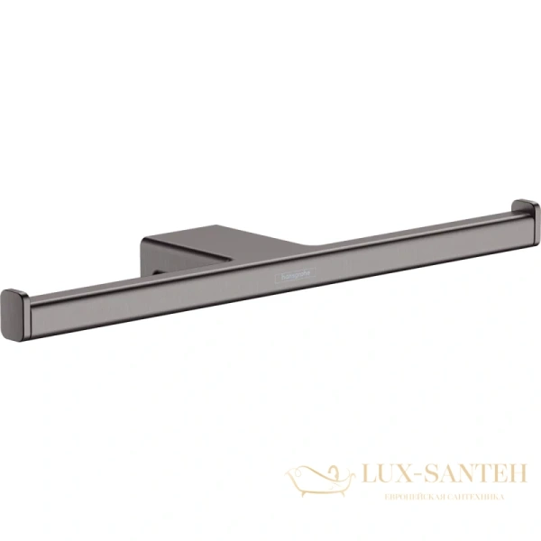 держатель туалетной бумаги hansgrohe addstoris 41748340, шлифованный чёрный хром