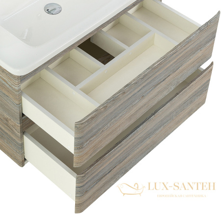 тумба под раковину belbagno albano-cer albano-cer-800-2c-so-ps 80 см подвесная, pino scania