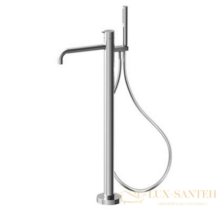 смеситель для ванны напольный fima carlo frattini snap, f3114/6ncr, хром