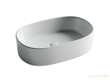 раковина накладная ceramica nova element cn6075, 561*359*149 мм, белый