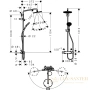 душевая система hansgrohe raindance select s 240 ecosmart 27116000
