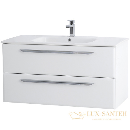 тумба под раковину cezares eco-cer eco-cer-800-2c-so-bl 80 см подвесная, bianco lucido