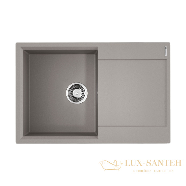 кухонная мойка omoikiri daisen 78-gr artgranit х leningrad grey, 4993325