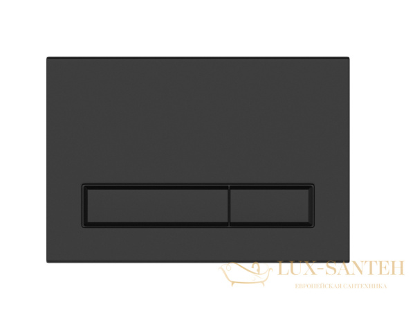 кнопка cersanit blick пластик черный матовый, 64115, черный