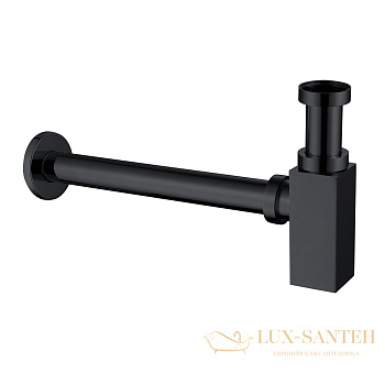 сифон для раковины abber af0031b черный матовый