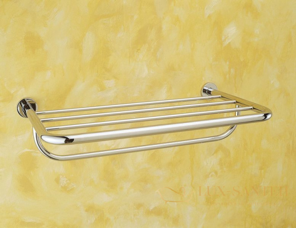 полка sanibano h202/cr для полотенец скругленной формы, хром