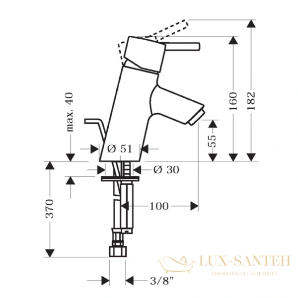 смеситель для раковины hansgrohe talis s 32020000