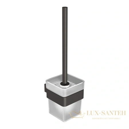 ёршик для унитаза lemark smooth line 9766021 с держателем, графит