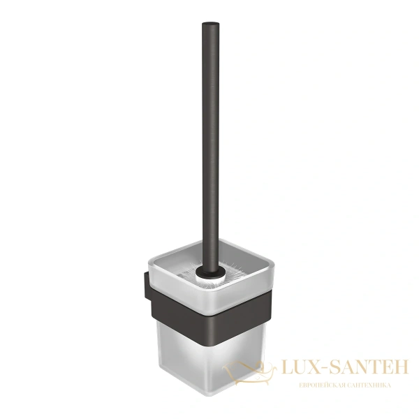 ёршик для унитаза lemark smooth line 9766021 с держателем, графит