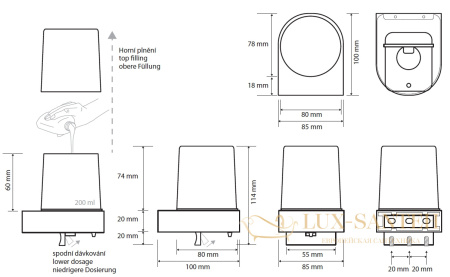 дозатор для жидкого мыла bemeta omega 104309322, хром