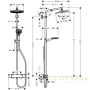 душевая стойка hansgrohe crometta s 240 1jet showerpipe 27267000 хром