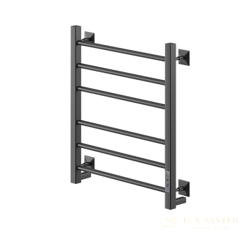 полотенцесушитель электрический кабельный ника step-3 60/40 ral9005 черный матовый u тэн, цвет черный